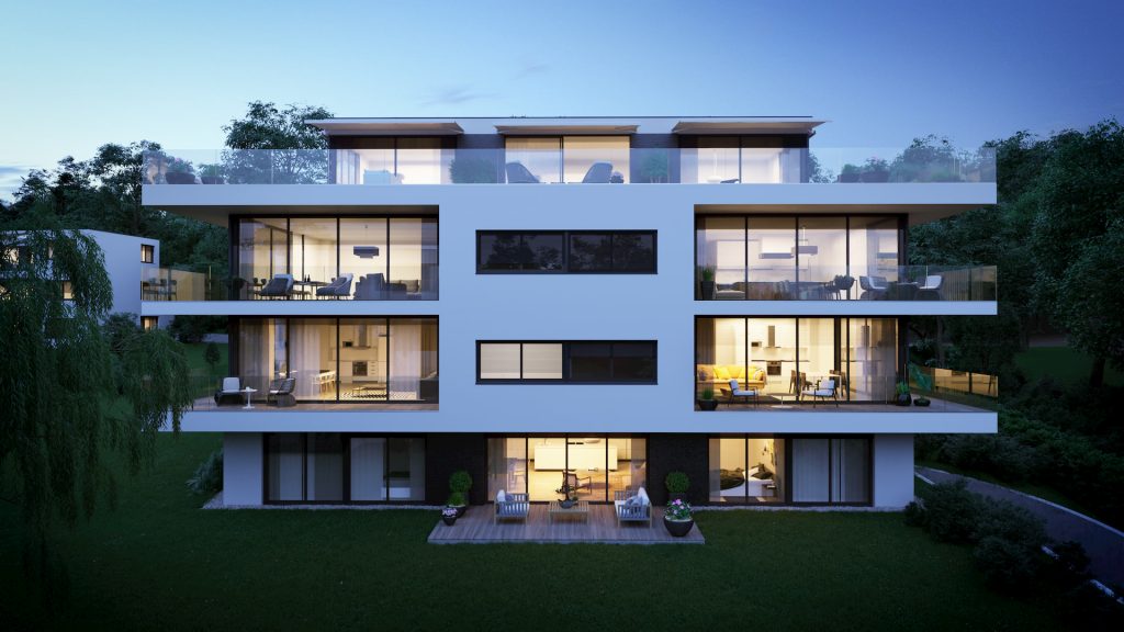 Wonderful architectural renderings about a new residential