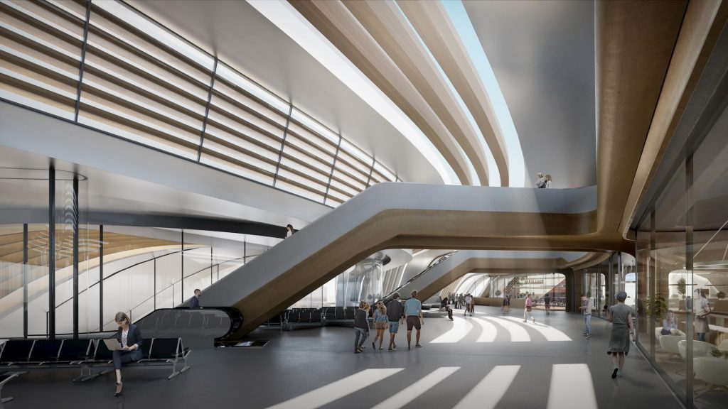 Amazing architectural visualization project for Rail Baltica alongside Zaha Hadid Architects Interior Sun
